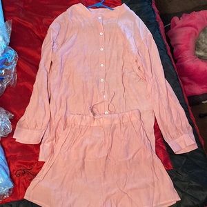 Light pink sleepwear set. Size S. Brand new from Amazon